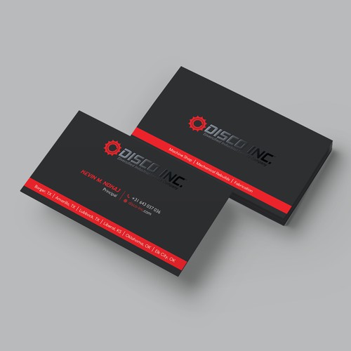 Business Card Design for Industrial Service Company Diseño de Hasanssin