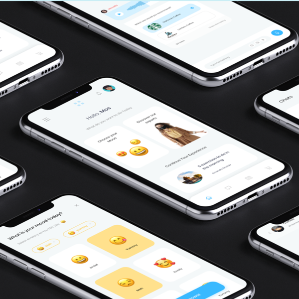 Design by Mos Damerad titled "New Awesome app design to elevate online experience"