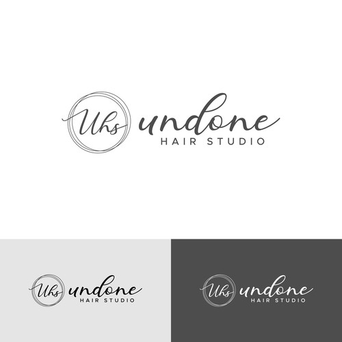 Luxury Hair Salon Logo and business card design Réalisé par ekhodgm