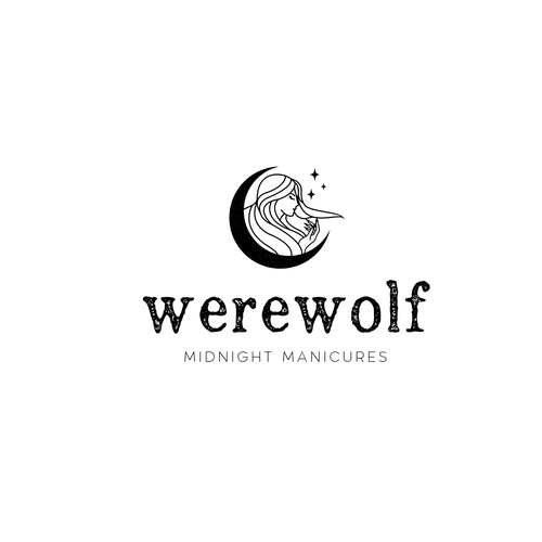 99d: Werewolf Midnight Manicures logo Design by Cit