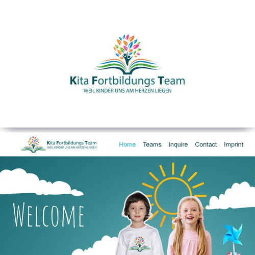 "Kita-Fortbildungsteam sucht Logo und Webdesign" winning 