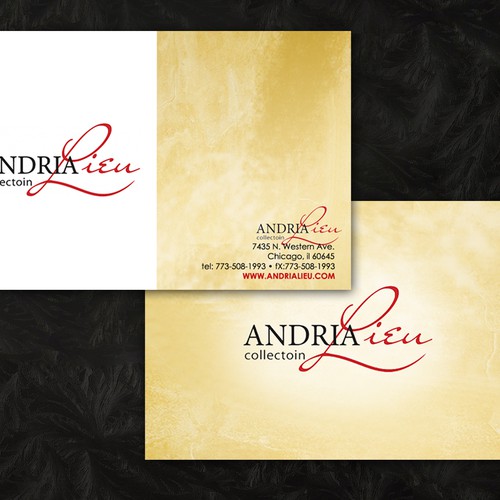 Create the next business card design for Andria Lieu Design von ladytee117