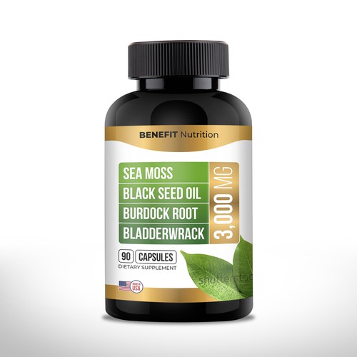 Concept Design For Supplement - Front Label Design by Dzhafir