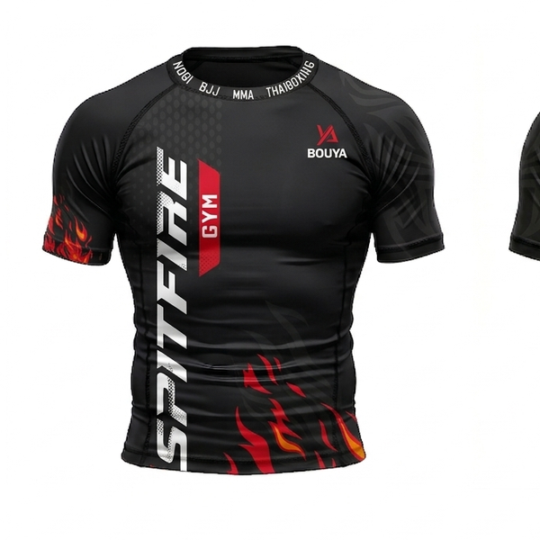 Design by SYFL_ titled "Spitfire Gym Rash Guard Design."