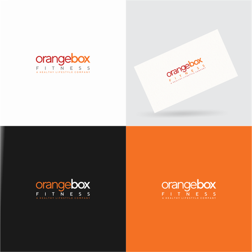 New Orange Box Fitness Logo Design by milstumil