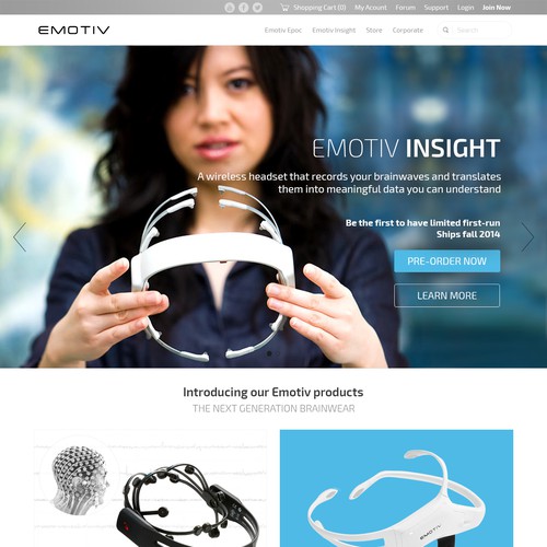 Redesign website for International Award Winning EEG system Design by Zallhady