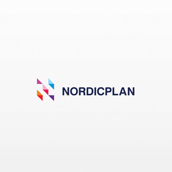 simple, strict logo for nordicplan 