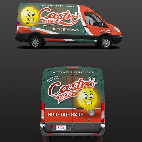 Van wrap For Electrical business! | Guaranteed | Quick Choice Making | Few revisions Design by Priyo