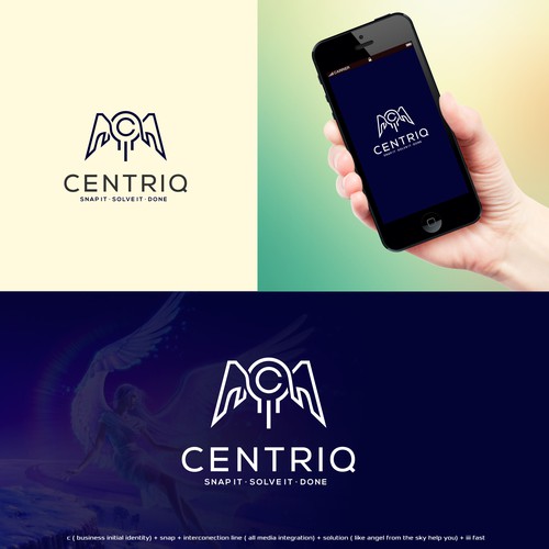 Centriq logo Design by gravisio