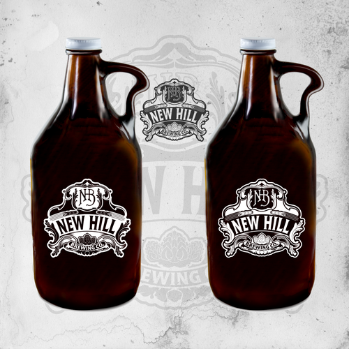 Blend sophistication with edge to create attention grabbing logo for New Hill Brewing Co. Design by DataDesign99d