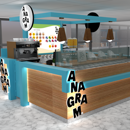 Design a 3D render for food serving kiosk-ontwerp door Ann Davis