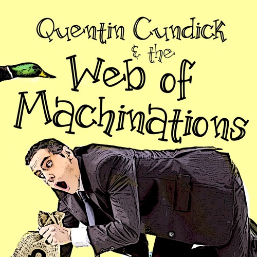 Design a fun cover for a British comedy novel. Design by Callunna