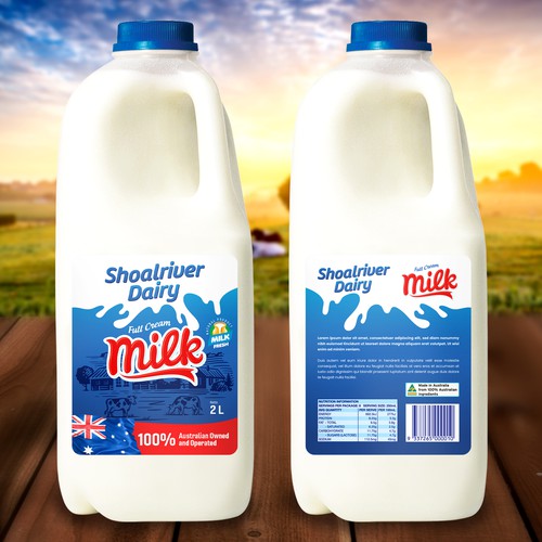 New Milk Label Design by rizal hermansyah