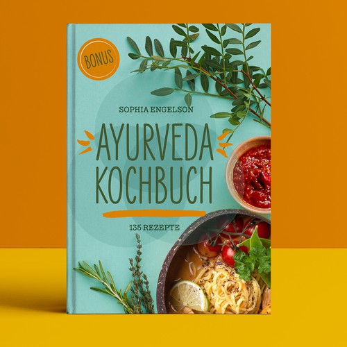 Book-Cover for Ayurveda Cookbook - Cover für Ayurveda Kochbuch Design by Catharina B