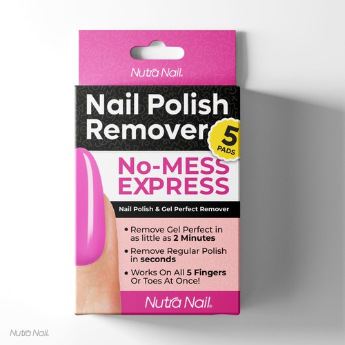 Nutra Nail Gel Remover Design by Seif.