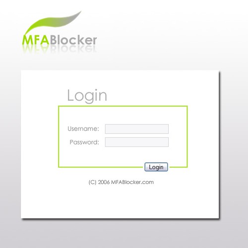 Clean Logo For MFA Blocker .com - Easy $150! Design by jamhxm