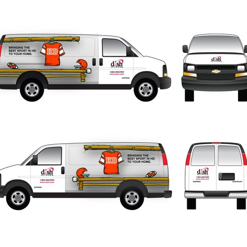 V&S 002 ~ REDESIGN THE DISH NETWORK INSTALLATION FLEET デザイン by jimmoorecreative