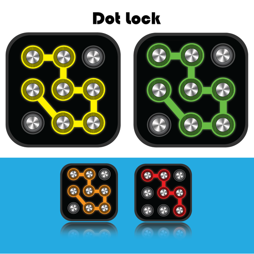 Help Dot Lock Protection App with a new button or icon Ontwerp door SK & Associates