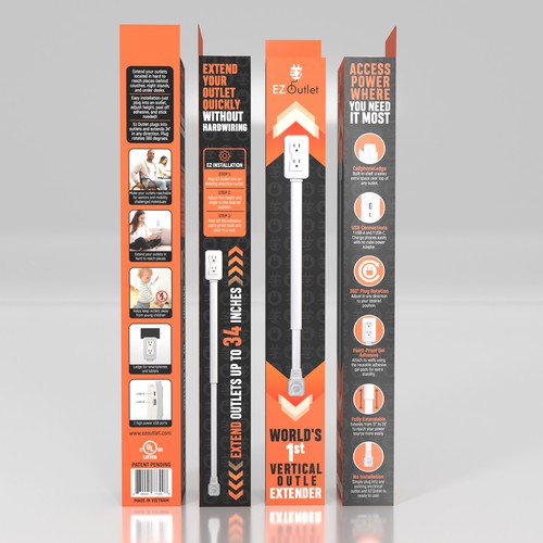 Packaging Design for Electrical Product- additional work for winning designer too Design by Designbaharbd