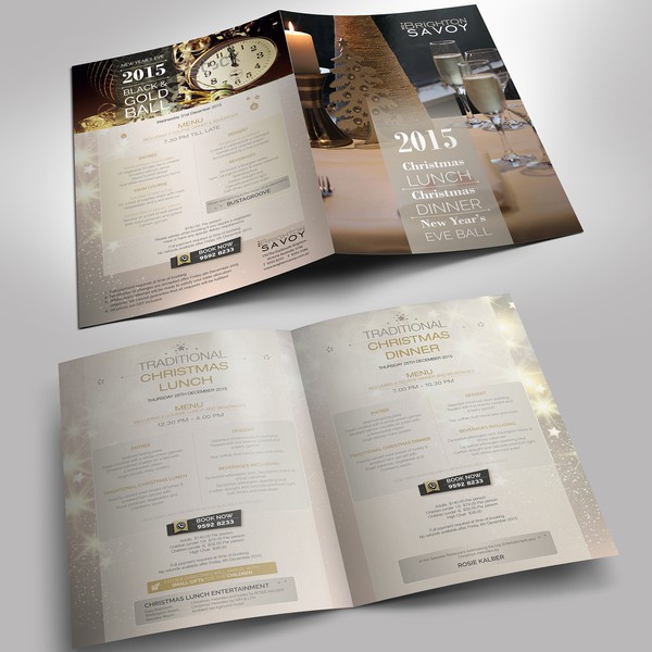 Christmas & New years eve Events Brochure