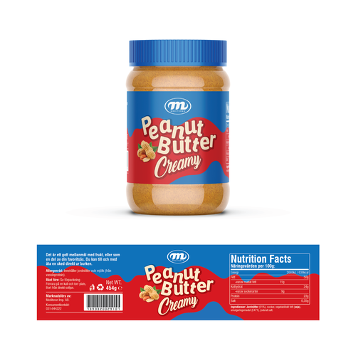 We need a Peanut Butter label that stand out. Design by Rumon79
