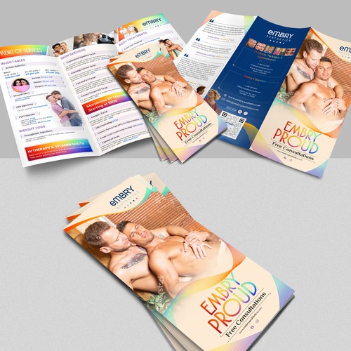 Design a LGBTQ Pride brochure for med spa Design by Logicainfo ♥