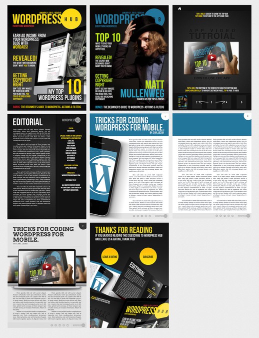 Magazine Cover and Layout Template | Tijdschrift cover ontwerpwedstrijd