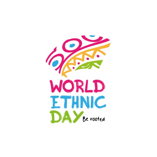 Logo for World Ethnic Day to celebrate ethnic cultures of the world-ontwerp door M&T