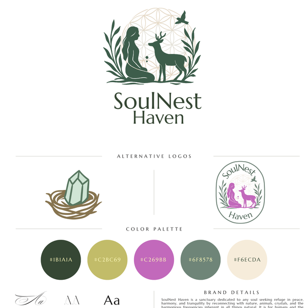 SoulNest Haven Brand board