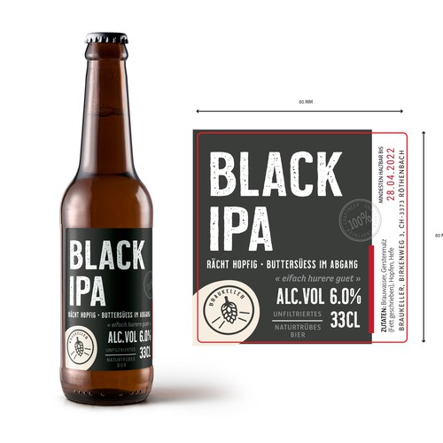 Microbrauerei: Bierflasche sucht Etikettendesign Design by Krasi Miletieva