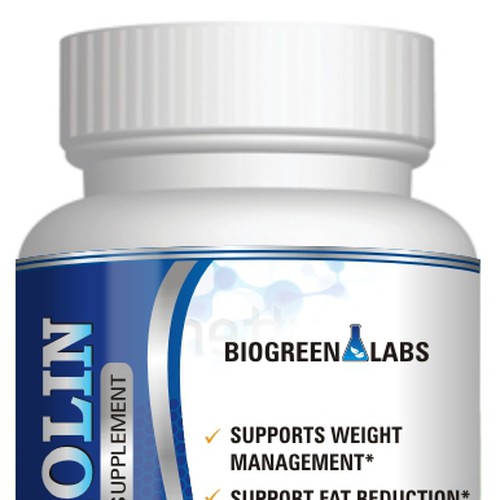 Modern health supplement label design Design by Aalamvision