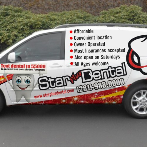  CAR wrap design for Dental office Design by TANSA ART