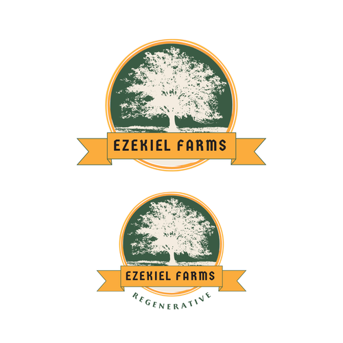 A sweet, earthy logo for a regenerative fruit farm-ontwerp door JcaraxGD