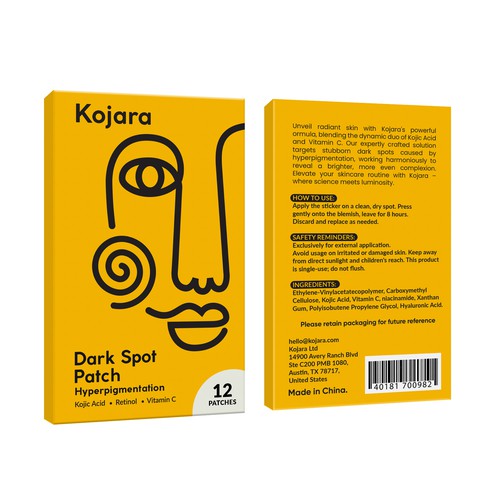 DARK SPOT PATCH PACKAGING Design by Rajith Shantha