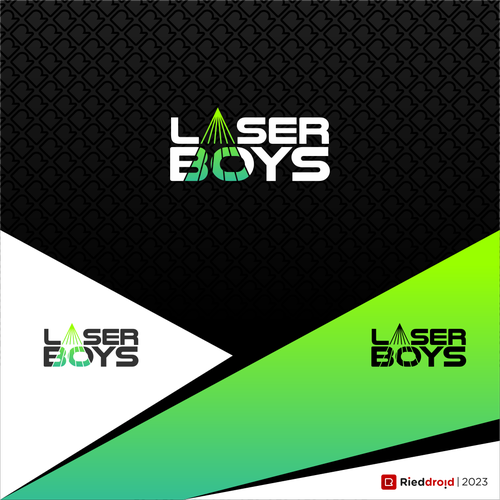 Upbeat logo design for laser-show hire/design company Design by rieddroid.™