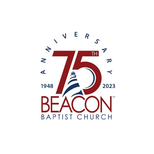 Beacon Baptist Church 75th anniversary logo Design by pianpao