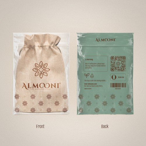 Design a simple yet elegant polybag packaging for our loofah brand Design by La_russa
