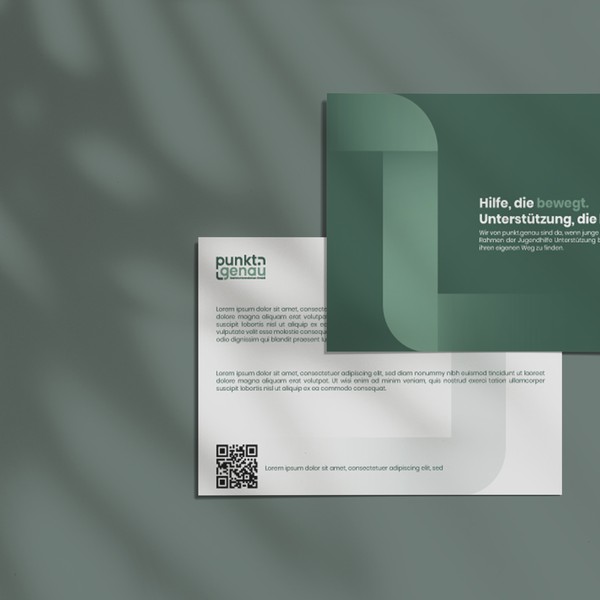 Design by HH_Malik titled "Punkt Genau - Invite Design"