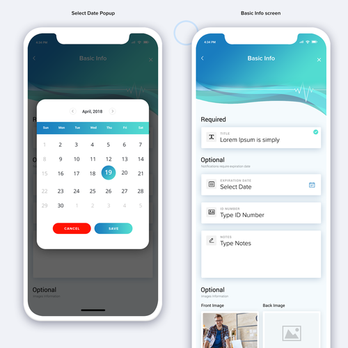 Design di Design UI/UX for credential monitoring iOS app. di A N S Y S O F T