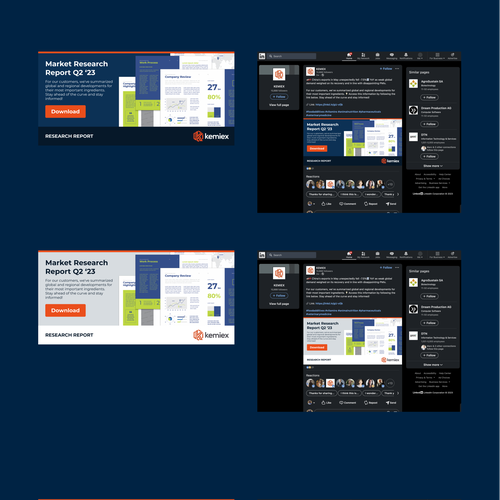 Designs | Template designs for Linkedin - Kemiex | Other design contest