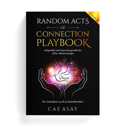 book cover- Promotes peace. Recalibrates human connections kind purposeful time together Design by Shreya007⭐