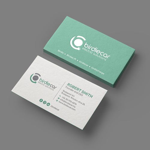 business card for company called birdie Design by muaz™