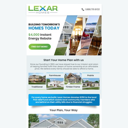 Custom Home builder marketing promotion Design by UMA_09