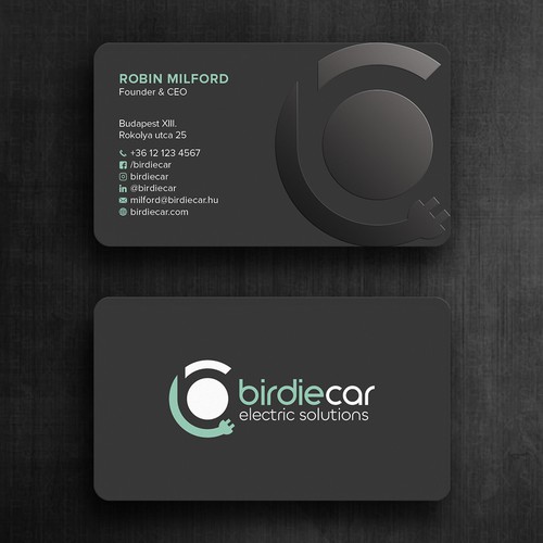 business card for company called birdie Design by Felix SH