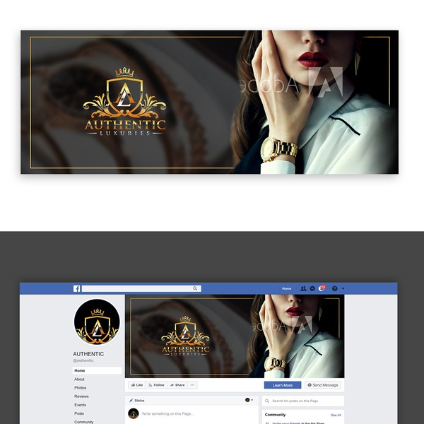 Design by Lana*design titled "Сlassy design for social media page"