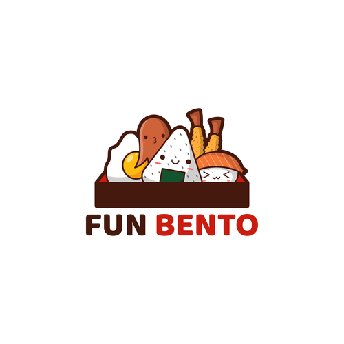 Design a fun, happy, playful logo for a bento lunch subscription box