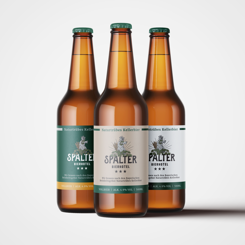 Bier Etikette für Spalter Bierhotel