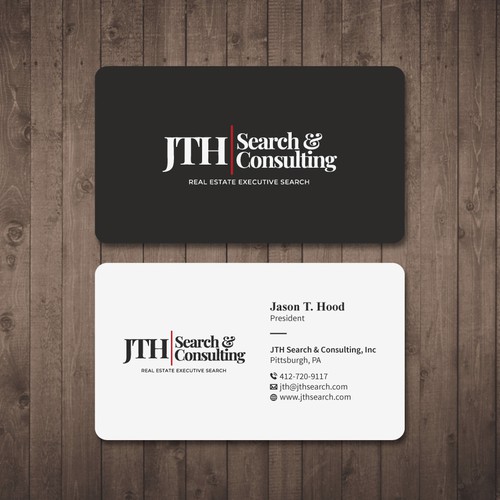 Business Card Design for Executive Search Firm Design by Tcmenk