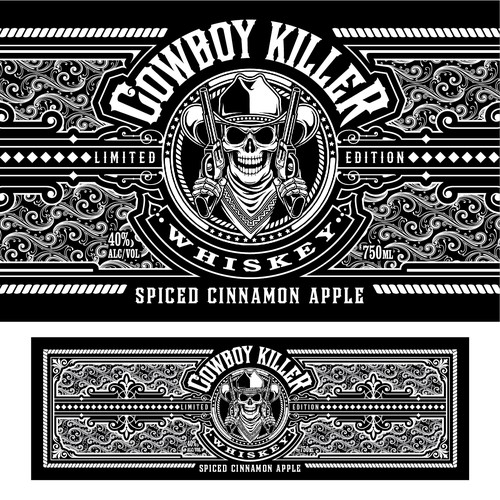 Design Whiskey Bottle Label di gcsgcs