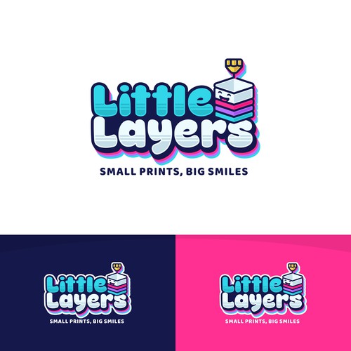 Design a playful and creative logo for a kids’ 3D printing company Design by NuriCreative